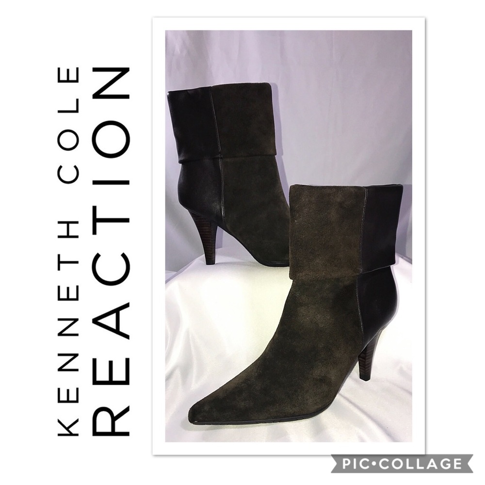 Kenneth Cole Reaction Brown Suede Boots Sz 7